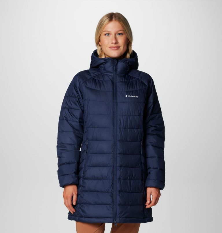 Navy Women Columbia Powder Lite™ II Mid Insulated Puffer Jacket | 36047352