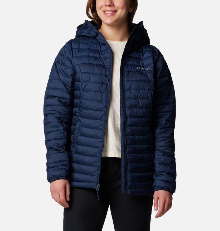 Navy Women Columbia Silver Falls™ II Hooded Insulated Puffer Jacket | 34923592