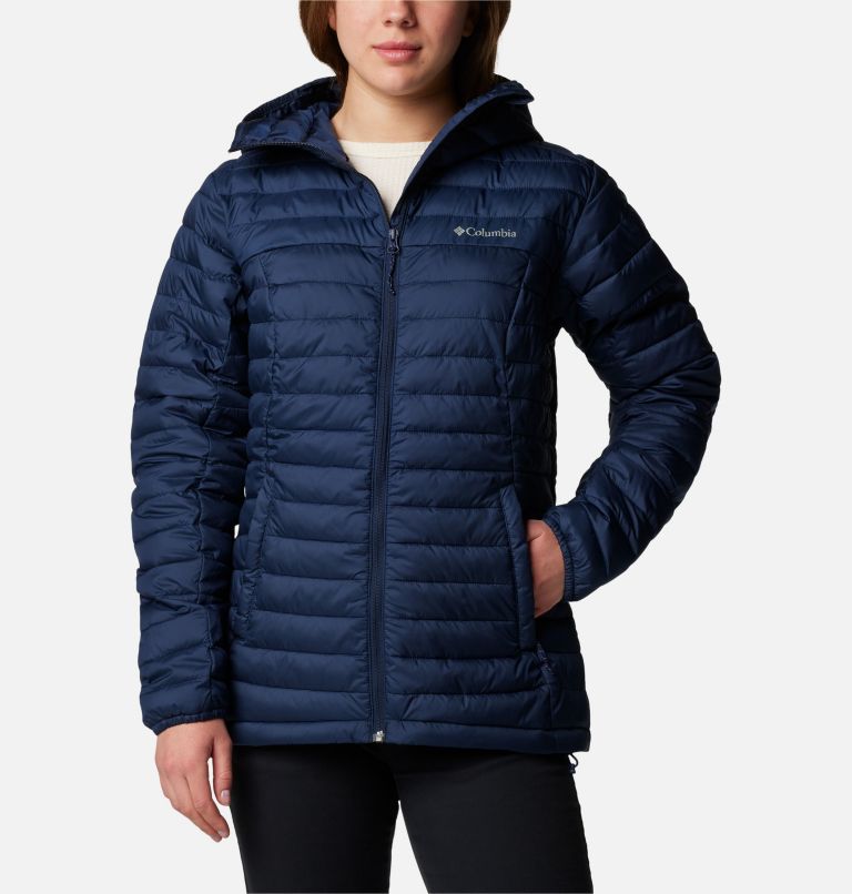 Navy Women Columbia Silver Falls™ II Hooded Insulated Puffer Jacket | 34923592