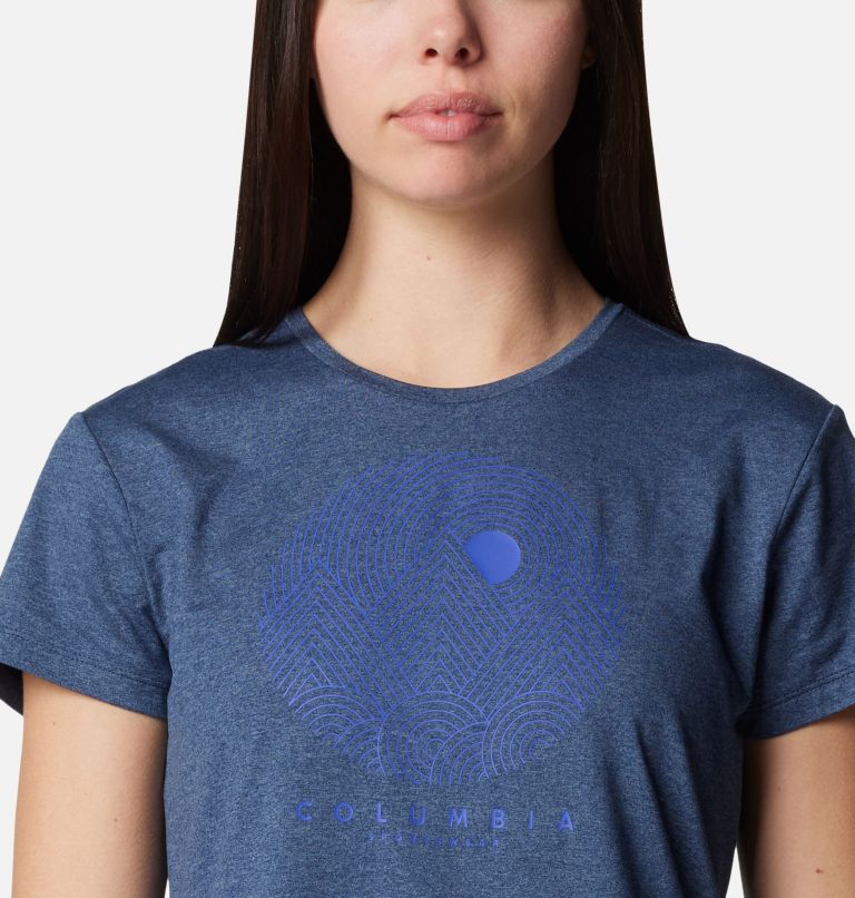 Navy Women Columbia Sloan Ridge™ Technical Graphic T Shirts | 29865137