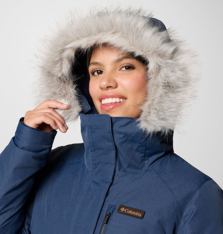 Navy Women Columbia Suttle Mountain™ Long Synthetic Down Parka | 69507719