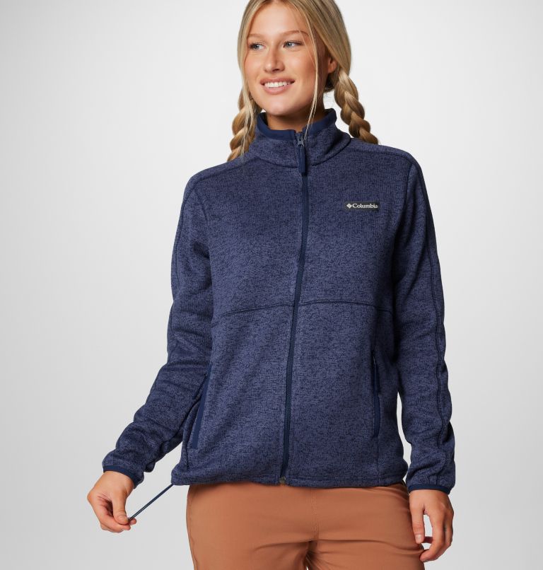 Navy Women Columbia Sweater Weather™ II Fleece Jackets | 87564891