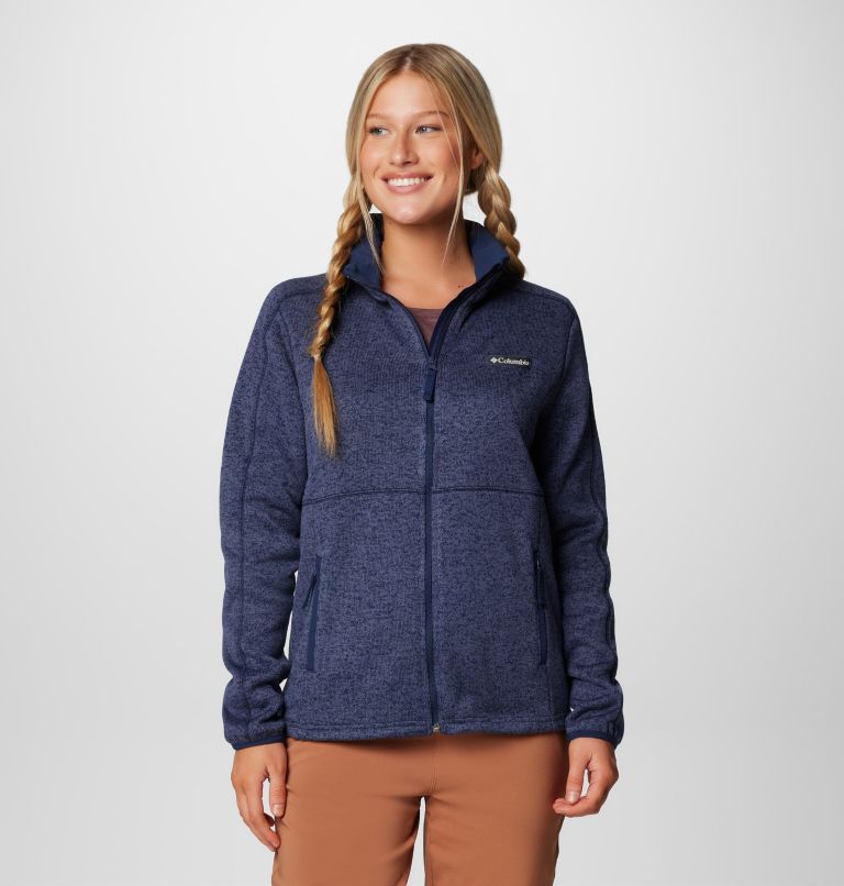 Navy Women Columbia Sweater Weather™ II Fleece Jackets | 87564891