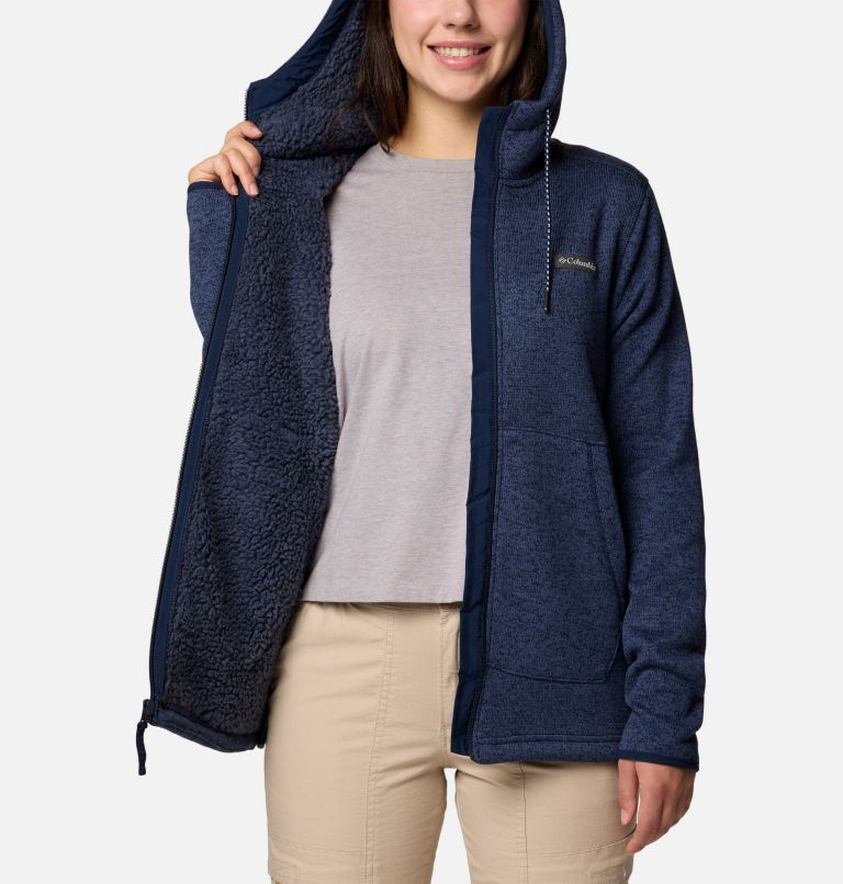 Navy Women Columbia Sweater Weather™ II Sherpa Fleece Jackets | 98930511