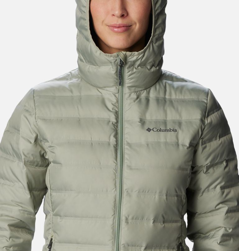 Olive Women Columbia Lake 22™ II Down Hooded Puffer Jacket | 85988340