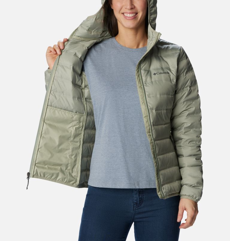 Olive Women Columbia Lake 22™ II Down Hooded Puffer Jacket | 85988340