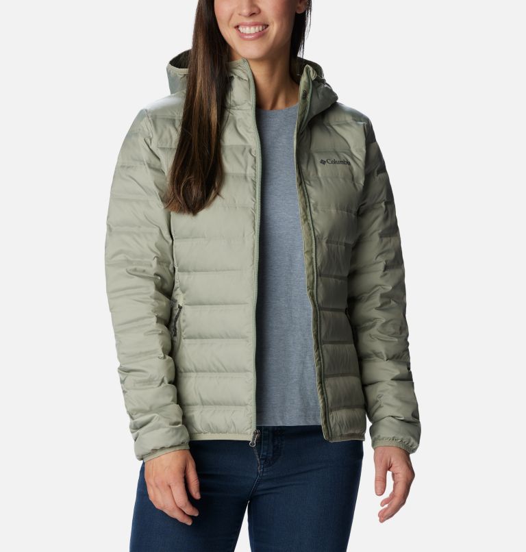 Olive Women Columbia Lake 22™ II Down Hooded Puffer Jacket | 85988340