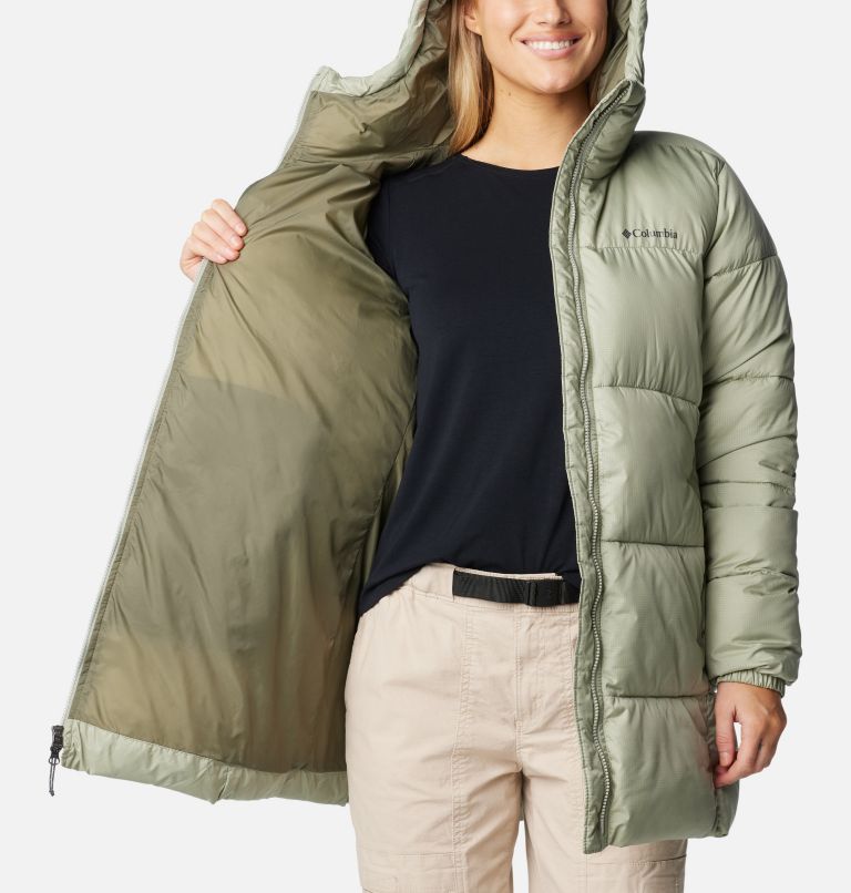 Olive Women Columbia Puffect™ II Hooded Mid Puffer Jacket | 60623273