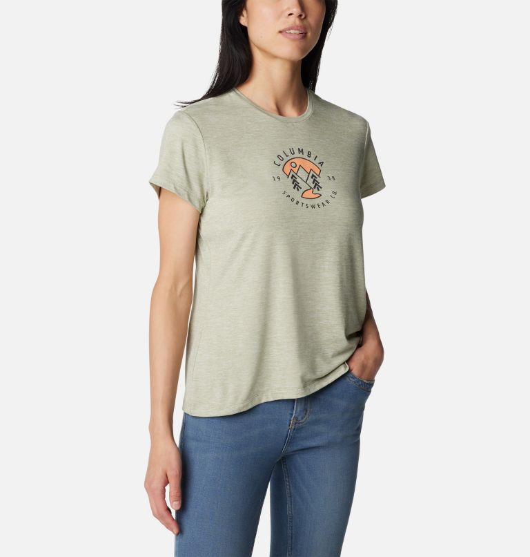 Olive Women Columbia Sloan Ridge™ Technical Graphic T Shirts | 63052186