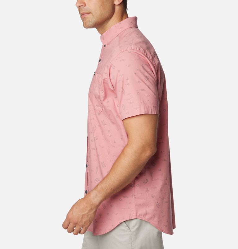 Pink Men Columbia Rapid Rivers™ Printed Short Sleeve Shirts | 54447596