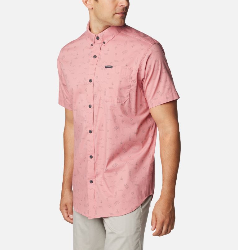 Pink Men Columbia Rapid Rivers™ Printed Short Sleeve Shirts | 54447596