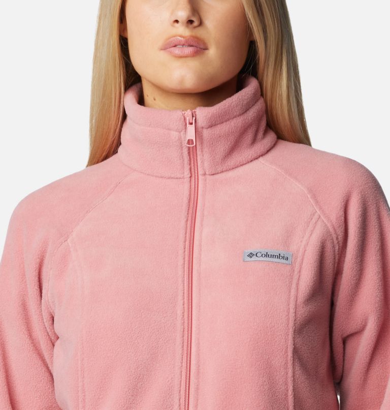 Pink Women Columbia Benton Springs™ Full Zip Fleece Jackets | 63472279