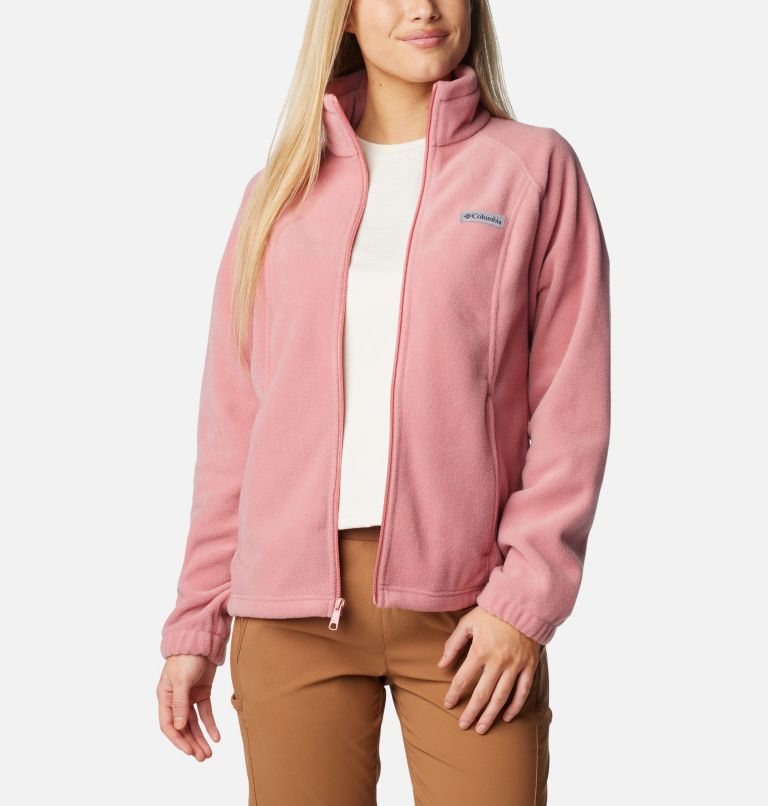 Pink Women Columbia Benton Springs™ Full Zip Fleece Jackets | 63472279