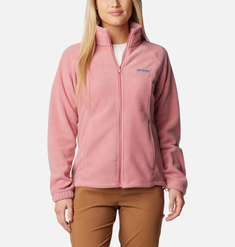 Pink Women Columbia Benton Springs™ Full Zip Fleece Jackets | 63472279