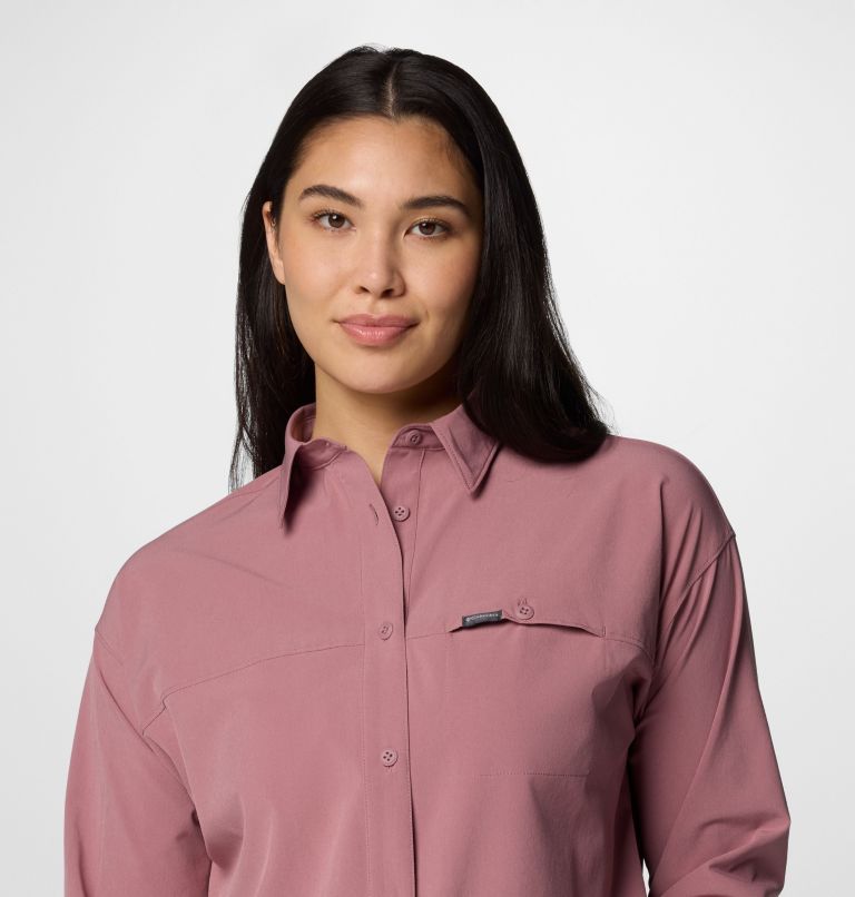 Pink Women Columbia Boundless Trek™ II Shirts | 90692333