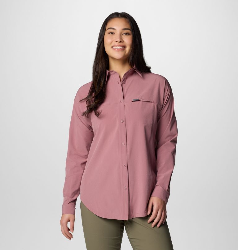 Pink Women Columbia Boundless Trek™ II Shirts | 90692333