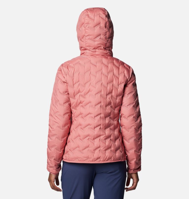 Pink Women Columbia Delta Ridge™ II Down Hooded Puffer Jacket | 78136500