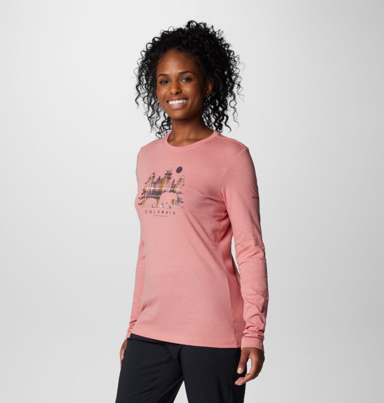 Pink Women Columbia Hidden Haven™ LS T Shirts | 6957493