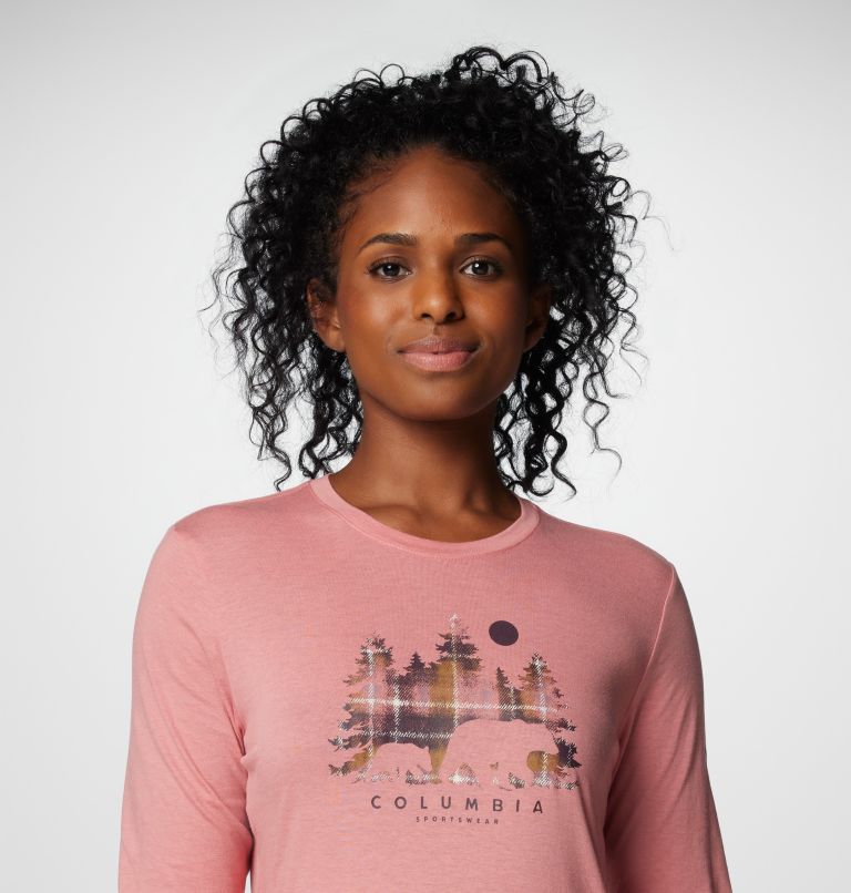 Pink Women Columbia Hidden Haven™ LS T Shirts | 6957493