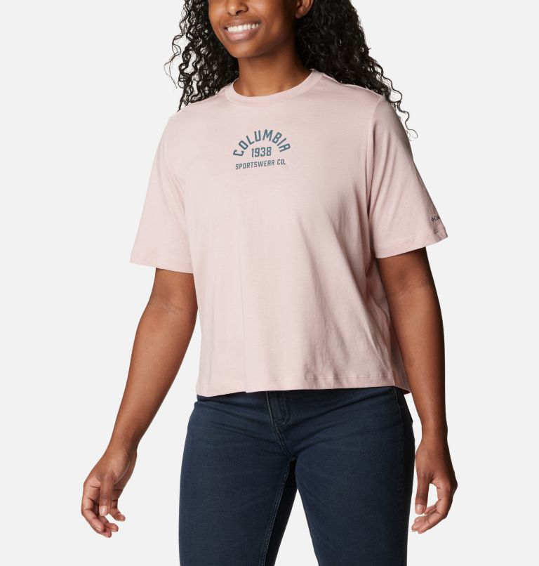 Pink Women Columbia North Cascades™ Relaxed T Shirts | 9165383