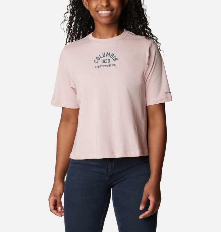 Pink Women Columbia North Cascades™ Relaxed T Shirts | 9165383