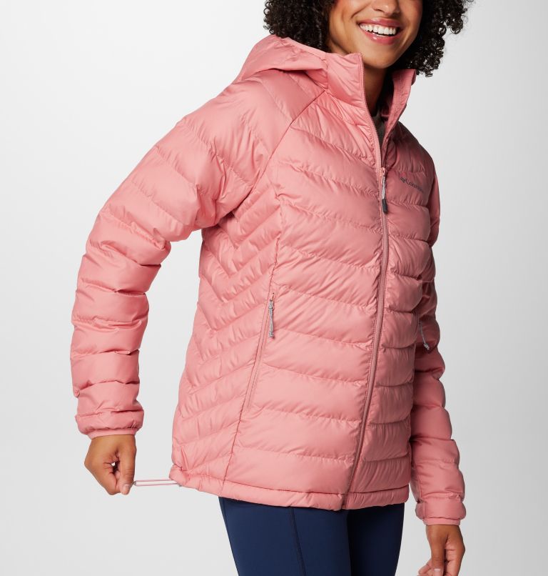 Pink Women Columbia Powder Lite™ II Hooded Insulated Puffer Jacket | 78522176