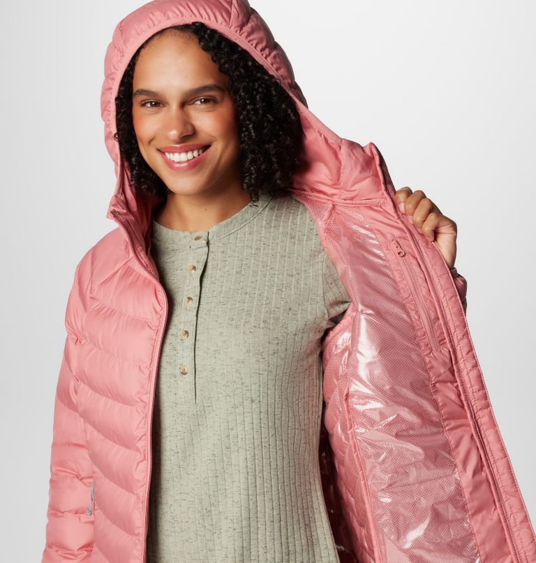 Pink Women Columbia Powder Lite™ II Hooded Insulated Puffer Jacket | 78522176