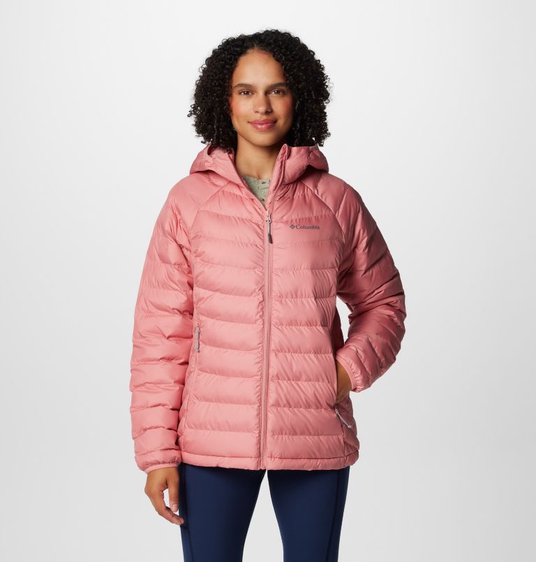 Pink Women Columbia Powder Lite™ II Hooded Insulated Puffer Jacket | 78522176