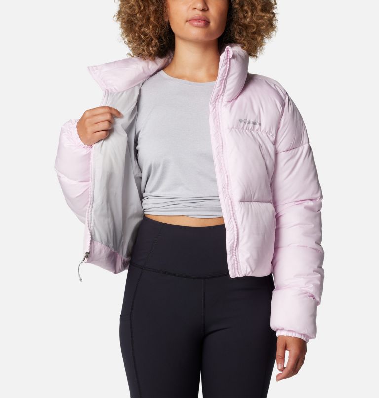 Pink Women Columbia Puffect™ II Cropped Puffer Jacket | 58188989