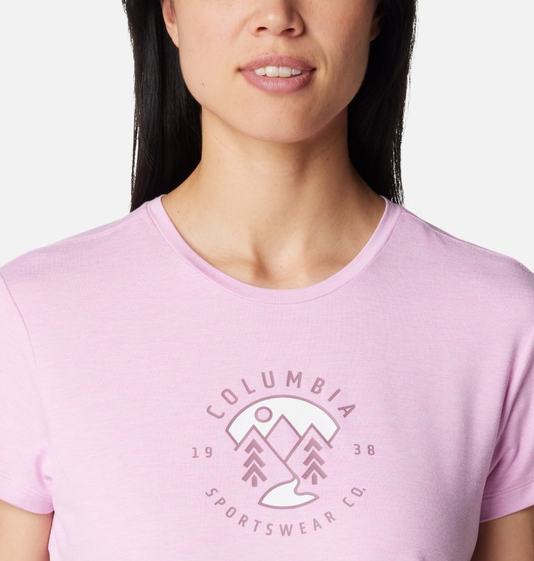 Pink Women Columbia Sloan Ridge™ Technical Graphic T Shirts | 38453176