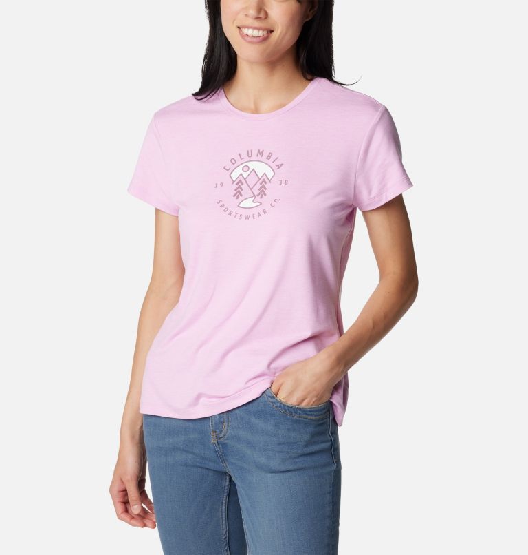 Pink Women Columbia Sloan Ridge™ Technical Graphic T Shirts | 38453176