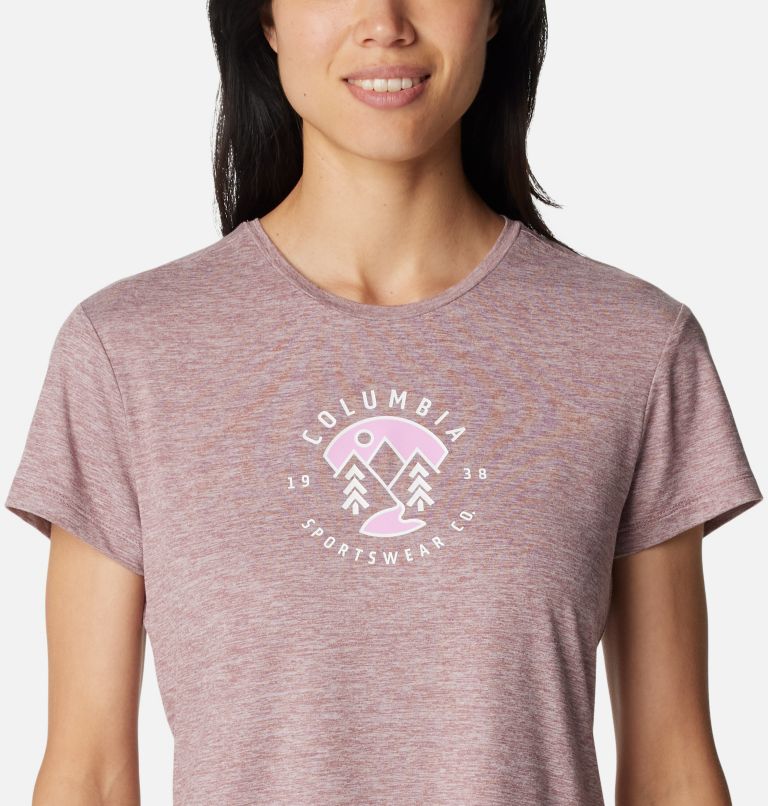 Pink Women Columbia Sloan Ridge™ Technical Graphic T Shirts | 50969642