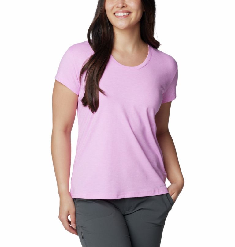 Pink Women Columbia Sun Trek™ Technical T Shirts | 6431045