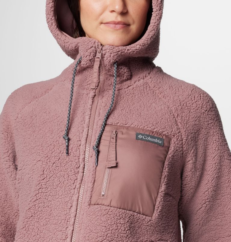 Pink Women Columbia Winter Warmth™ Hooded Sherpa Fleece Jackets | 1821246