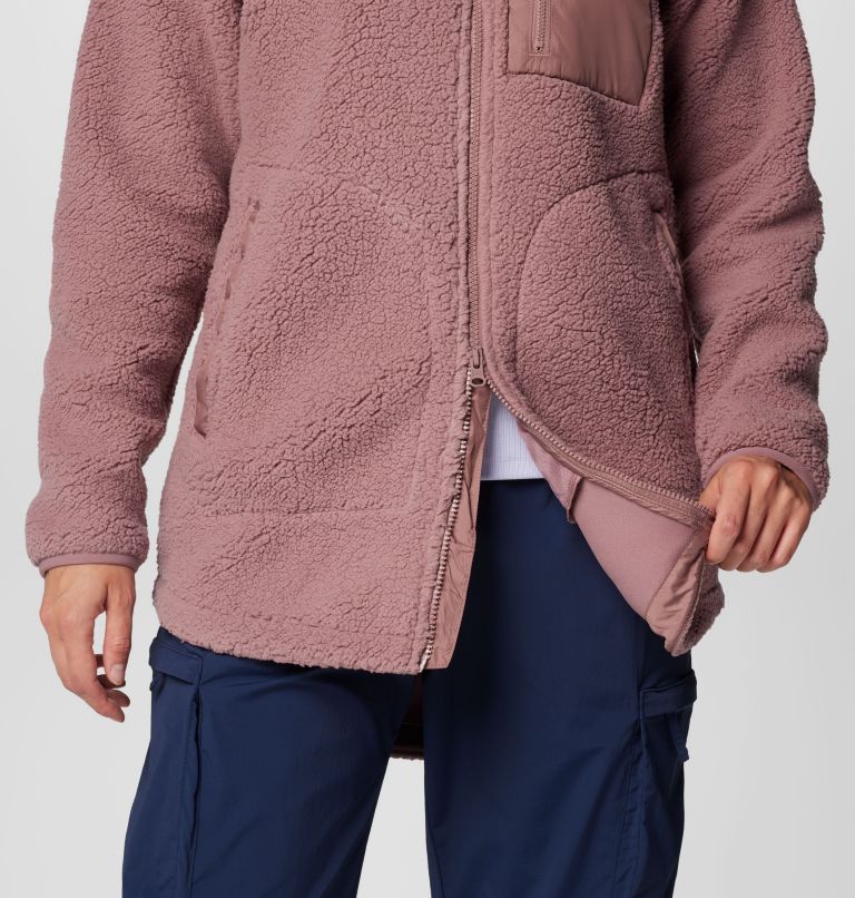 Pink Women Columbia Winter Warmth™ Hooded Sherpa Fleece Jackets | 1821246