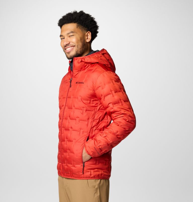 Red Men Columbia Delta Ridge Hooded Puffer Jacket | 42676801