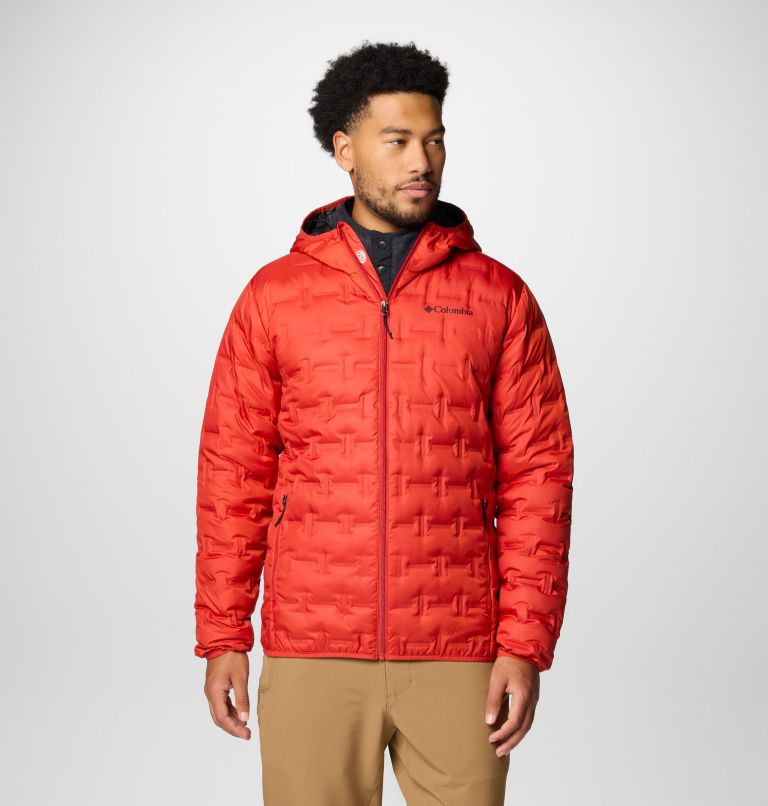 Red Men Columbia Delta Ridge Hooded Puffer Jacket | 42676801