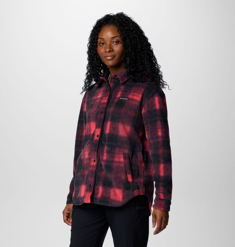 Red Women Columbia Benton Springs™ Fleece Jacket Shirts | 90939550