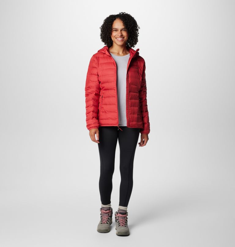 Red Women Columbia Lake 22™ II Down Hooded Puffer Jacket | 68853379