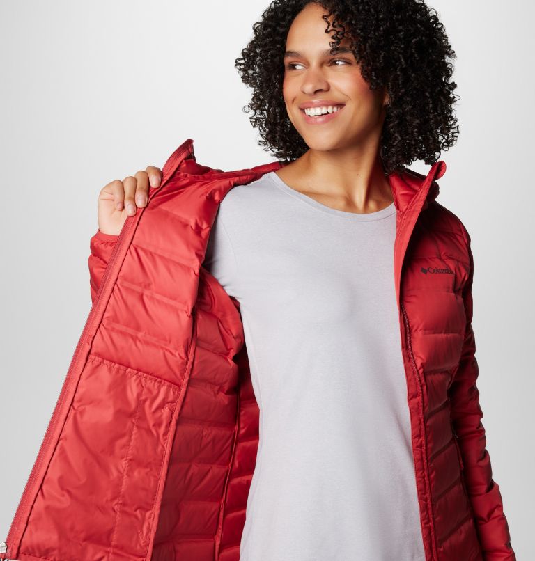 Red Women Columbia Lake 22™ II Down Hooded Puffer Jacket | 68853379