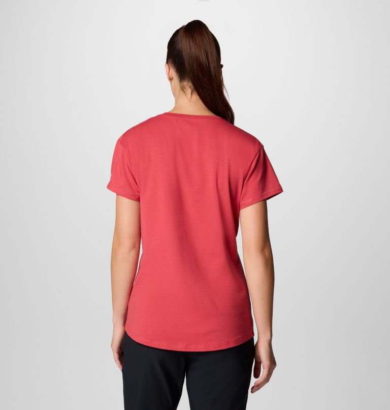 Red Women Columbia Sun Trek™ Technical Graphic T Shirts | 64823985