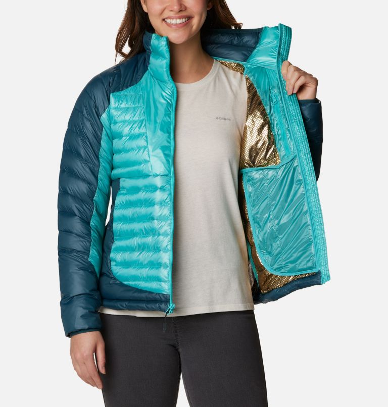 Turquoise Women Columbia Labyrinth Loop™ Synthetic Down Puffer Jacket | 5022877