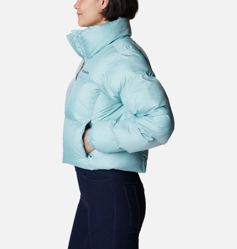 Turquoise Women Columbia Puffect™ Cropped Puffer Jacket | 13180497