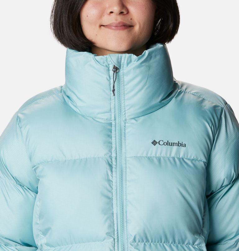 Turquoise Women Columbia Puffect™ Cropped Puffer Jacket | 13180497