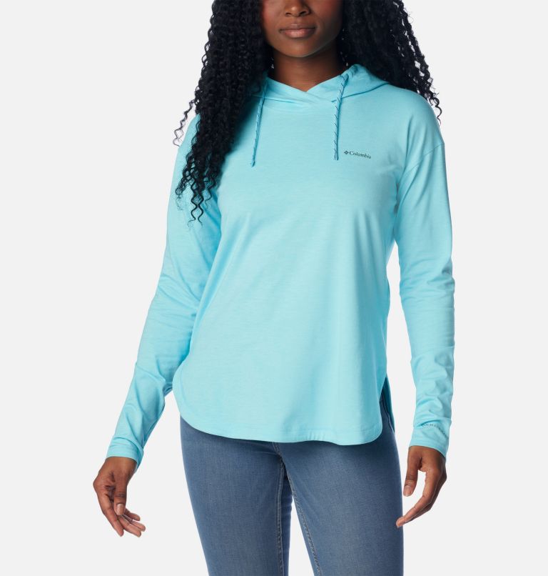 Turquoise Women Columbia Sun Trek™ Hoodie | 27416694