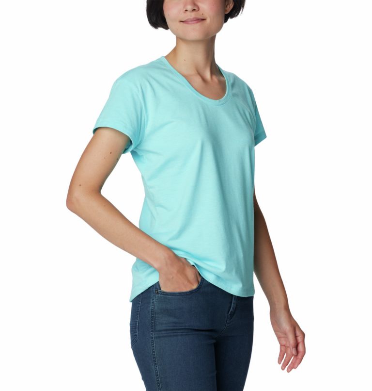 Turquoise Women Columbia Sun Trek™ Technical T Shirts | 48176286