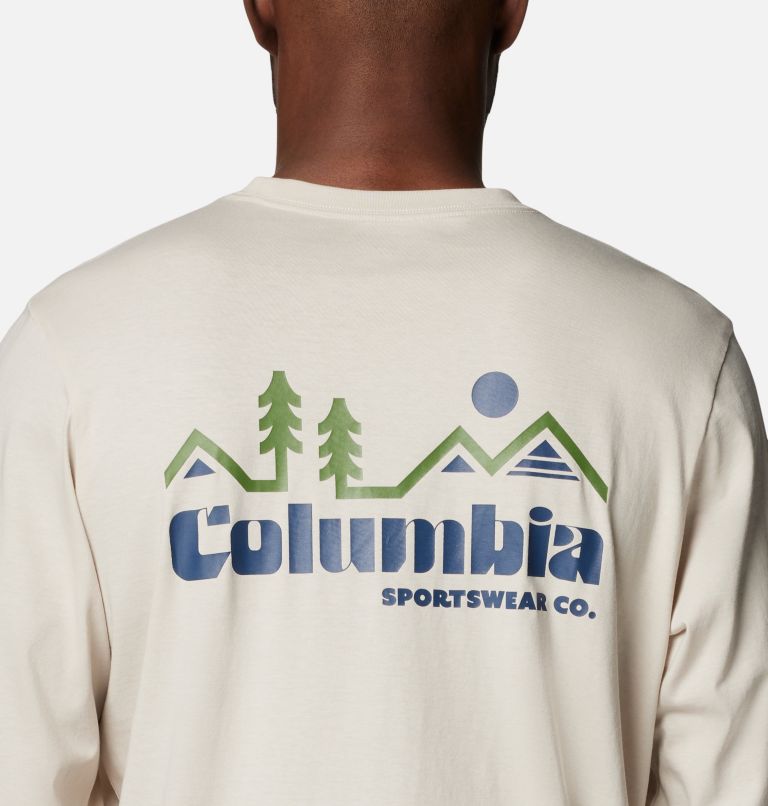 White Men Columbia CSC™ Seasonal Logo LS T Shirts | 23393588