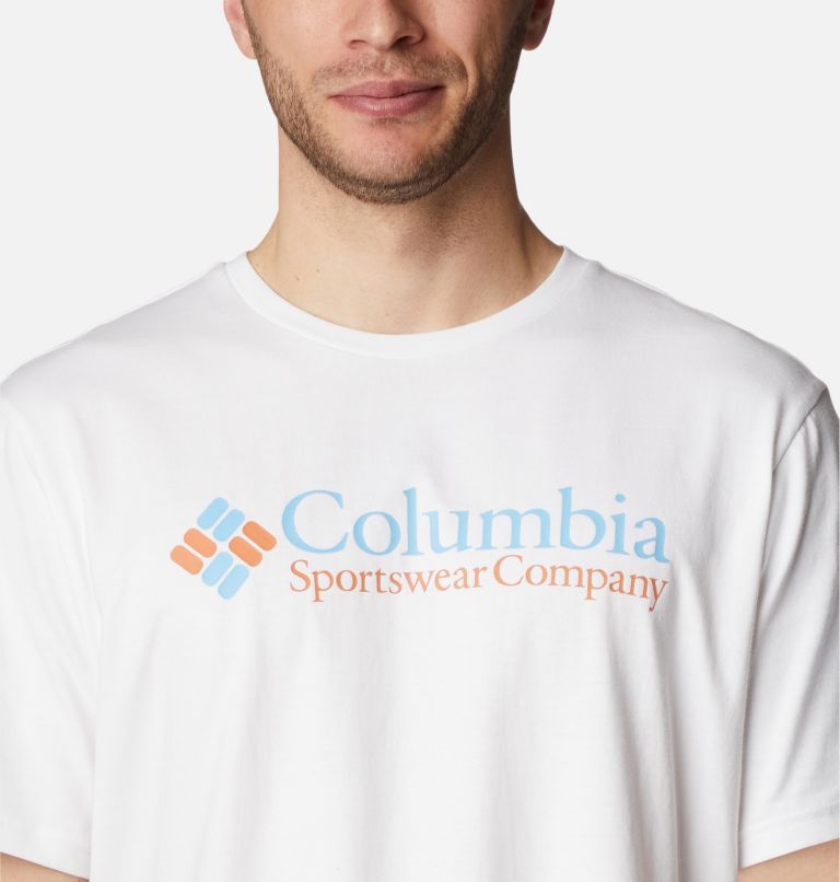 White Men Columbia Deschutes Valley™ Graphic T Shirts | 30903153