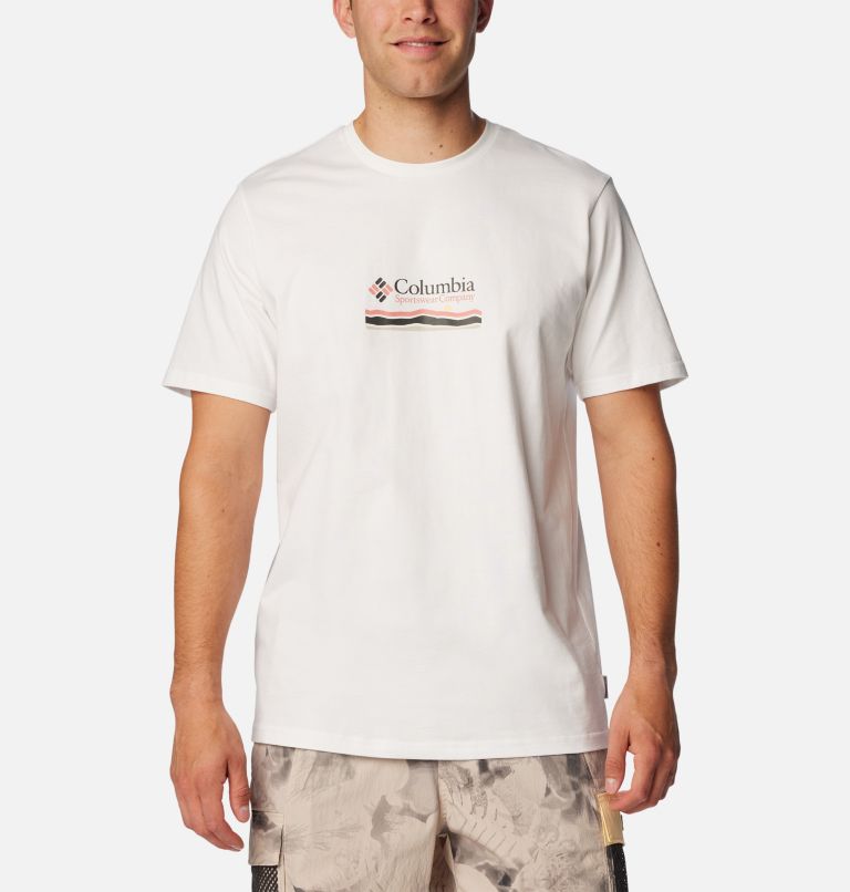 White Men Columbia Explorers Canyon™ Back Graphic T Shirts | 94633381