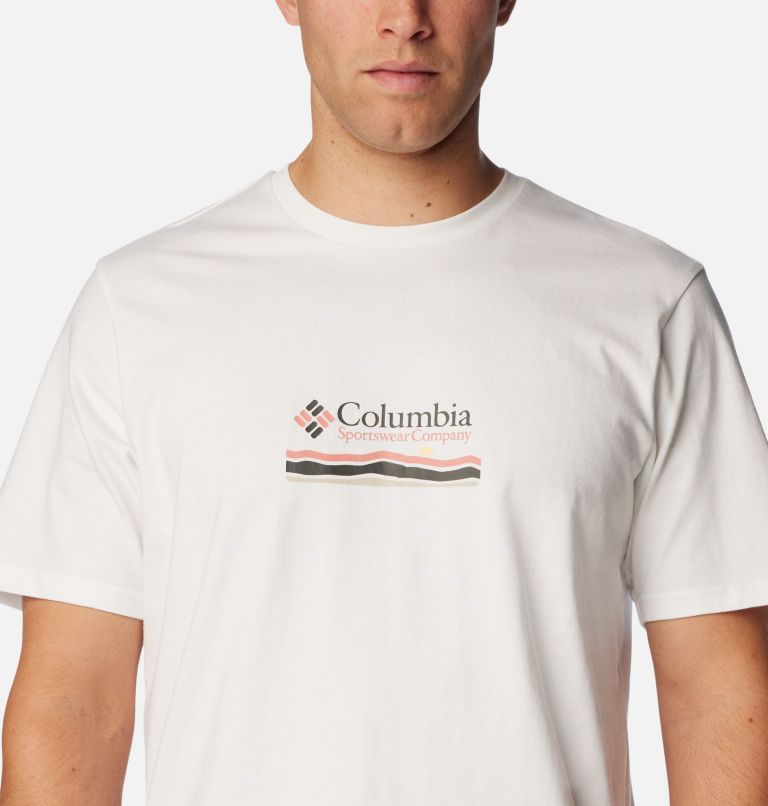 White Men Columbia Explorers Canyon™ Back Graphic T Shirts | 94633381